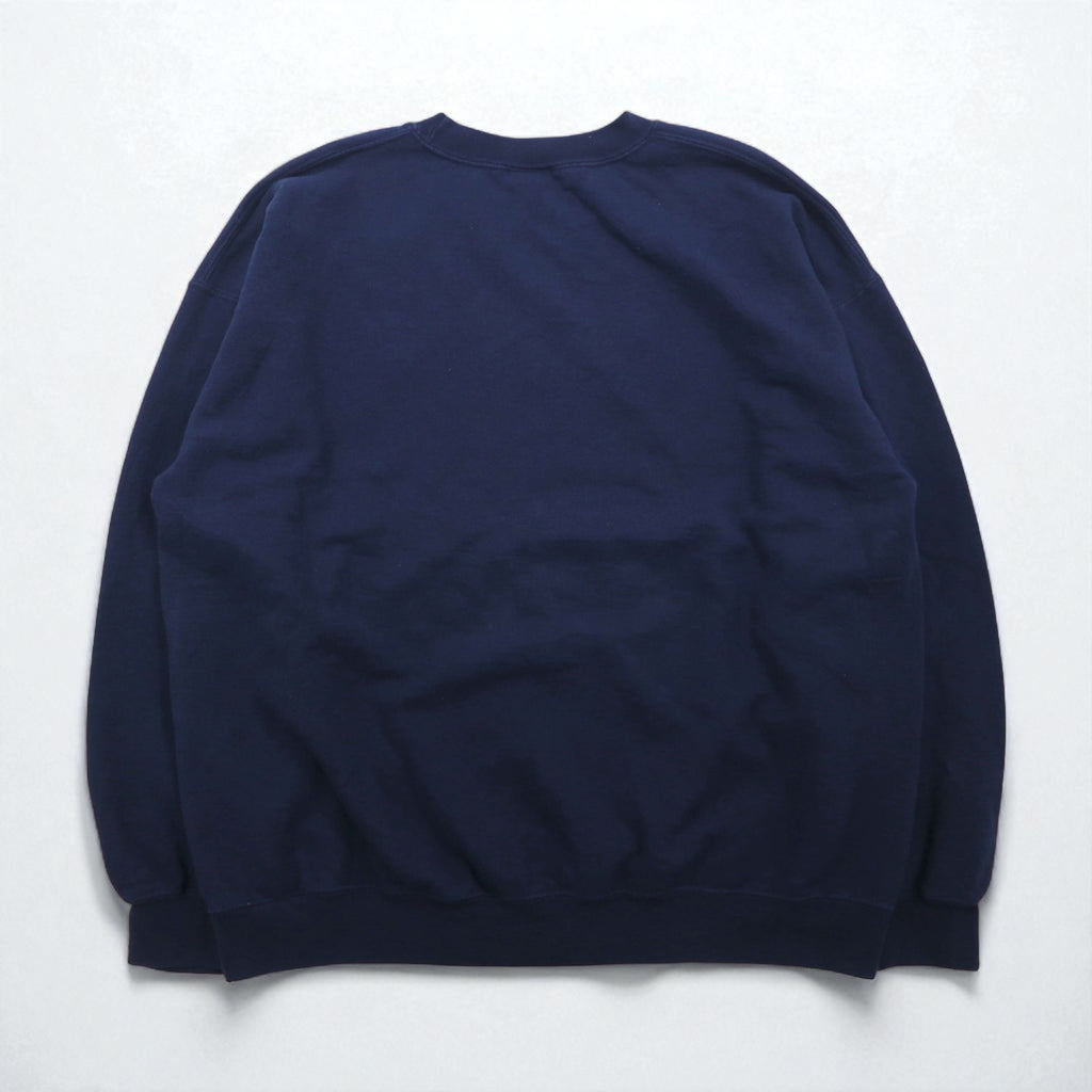 Vintage College Sweatshirt by GILDAN, College Print, Navy, Size XL, Garen