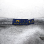 POLO RALPH LAUREN Polo Bear Embroidered Full Zip Hoodie XXL Grey Fleece Lining One Point Logo