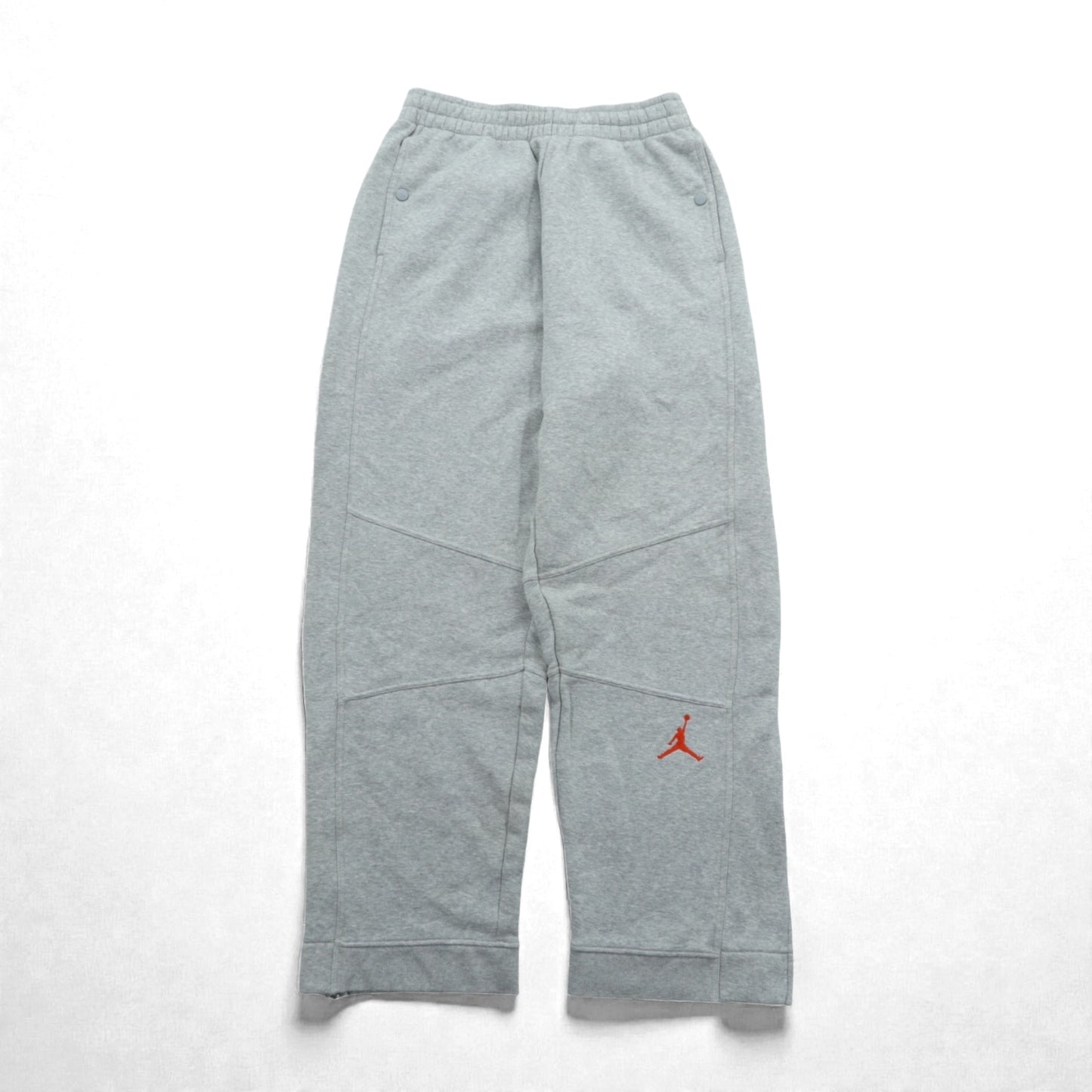JORDAN BRAND ( NIKE ) ヘビーウェイト ワイド スウェットパンツ ジャージ L グレー スリット 裾ジップ 228588-051