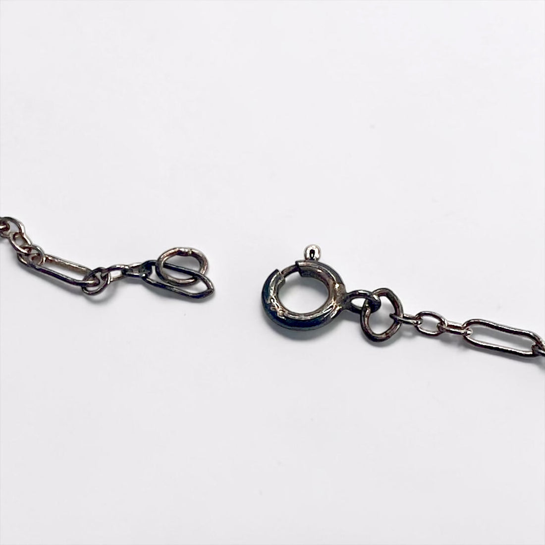 Vintage Silver 925 Black Onyx Necklace ブラックオニキス シルバーネックレス カボション ペンダント