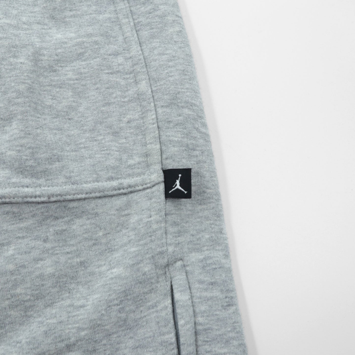 JORDAN BRAND ( NIKE ) ヘビーウェイト ワイド スウェットパンツ ジャージ L グレー スリット 裾ジップ 228588-051