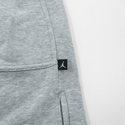 JORDAN BRAND ( NIKE ) ヘビーウェイト ワイド スウェットパンツ ジャージ L グレー スリット 裾ジップ 228588-051