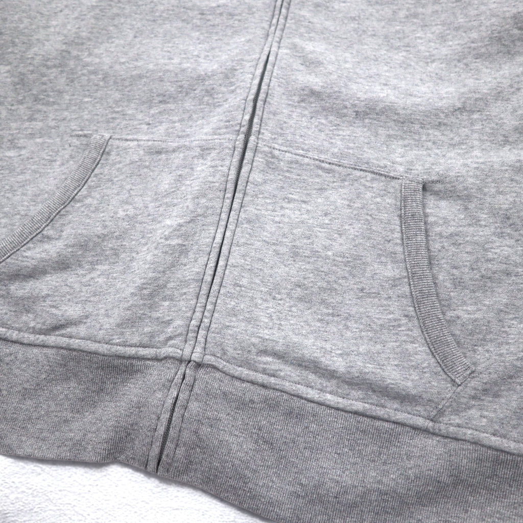 POLO RALPH LAUREN Polo Bear Embroidered Full Zip Hoodie XXL Grey Fleece Lining One Point Logo