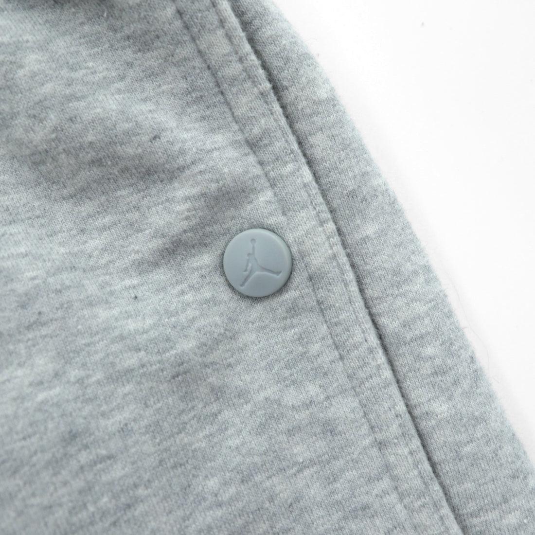 JORDAN BRAND (NIKE) Heavyweight Wide Sweatpants Jersey L Gray Slit Hem Zipper 228588-051