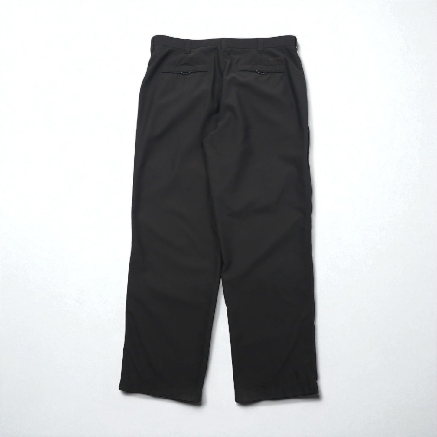 Columbia 90s Peach Skin Tuck Wide Slacks, Size L, Brown, Waterproof, XCO AM8357, Utility Pocket