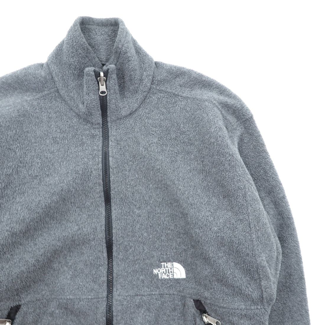 THE NORTH FACE 90年代 フルジップ フリースジャケット M グレー ベンチレーション
