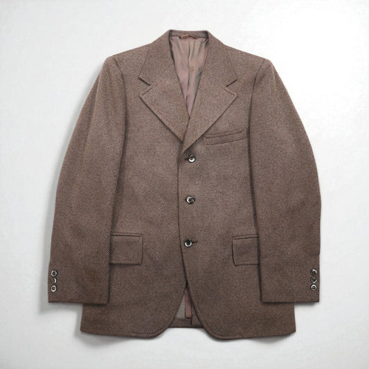 60s USA UNION MADE Vintage Blazer Anderson Little Co. 60年代 USA製 3B テーラードジャケット ブレザー L ヘリンボーン