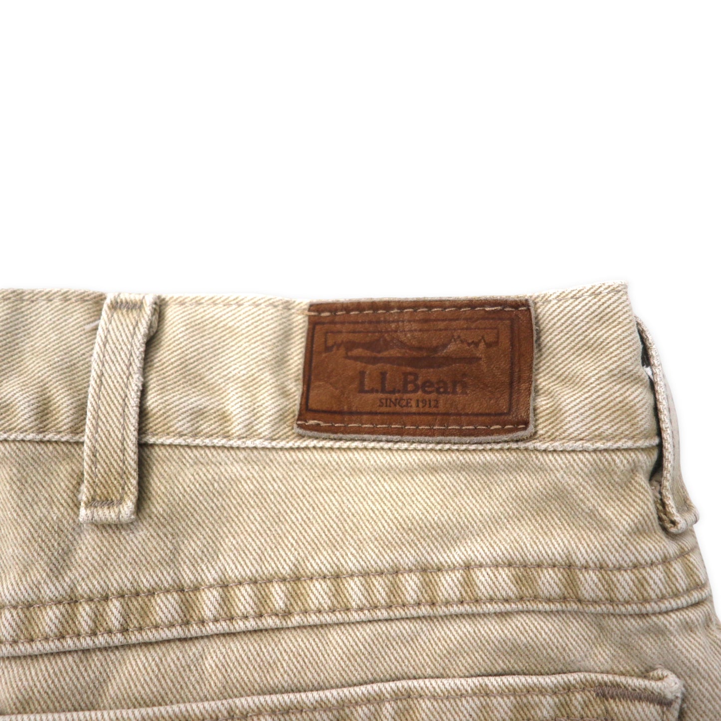 L.L.Bean USA製 90年代 デニムパンツ 42 ベージュ コットン NATURAL FIT