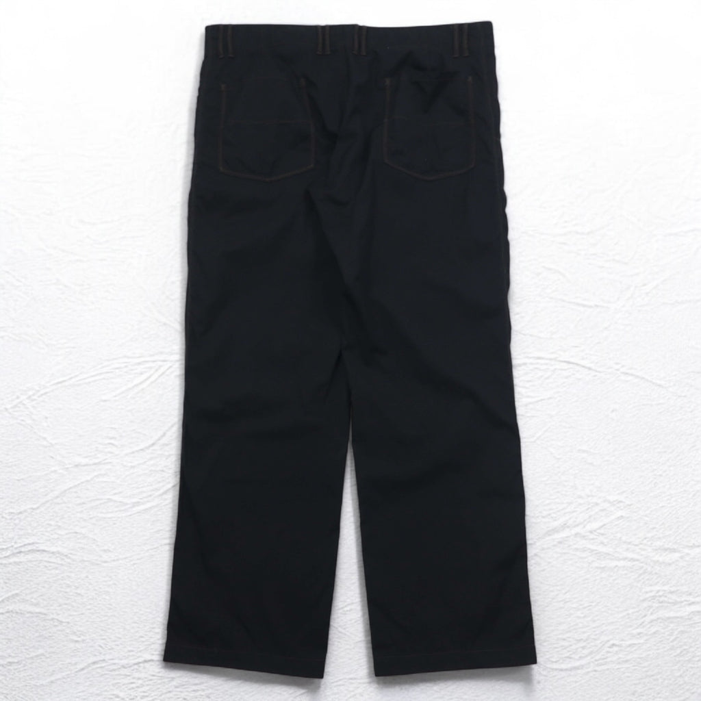 HUGO BOSS ルーマニア製 ワイド イージーパンツ 2XL ブラック ナイロン HORST
