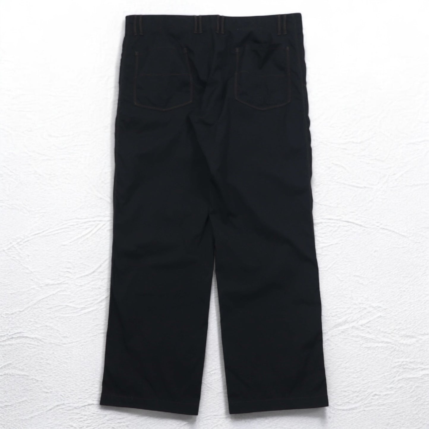 HUGO BOSS ルーマニア製 ワイド イージーパンツ 2XL ブラック ナイロン HORST