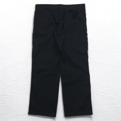 HUGO BOSS ルーマニア製 ワイド イージーパンツ 2XL ブラック ナイロン HORST