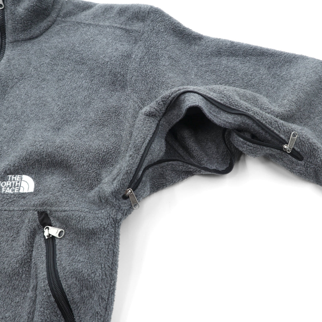 THE NORTH FACE 90年代 フルジップ フリースジャケット M グレー ベンチレーション