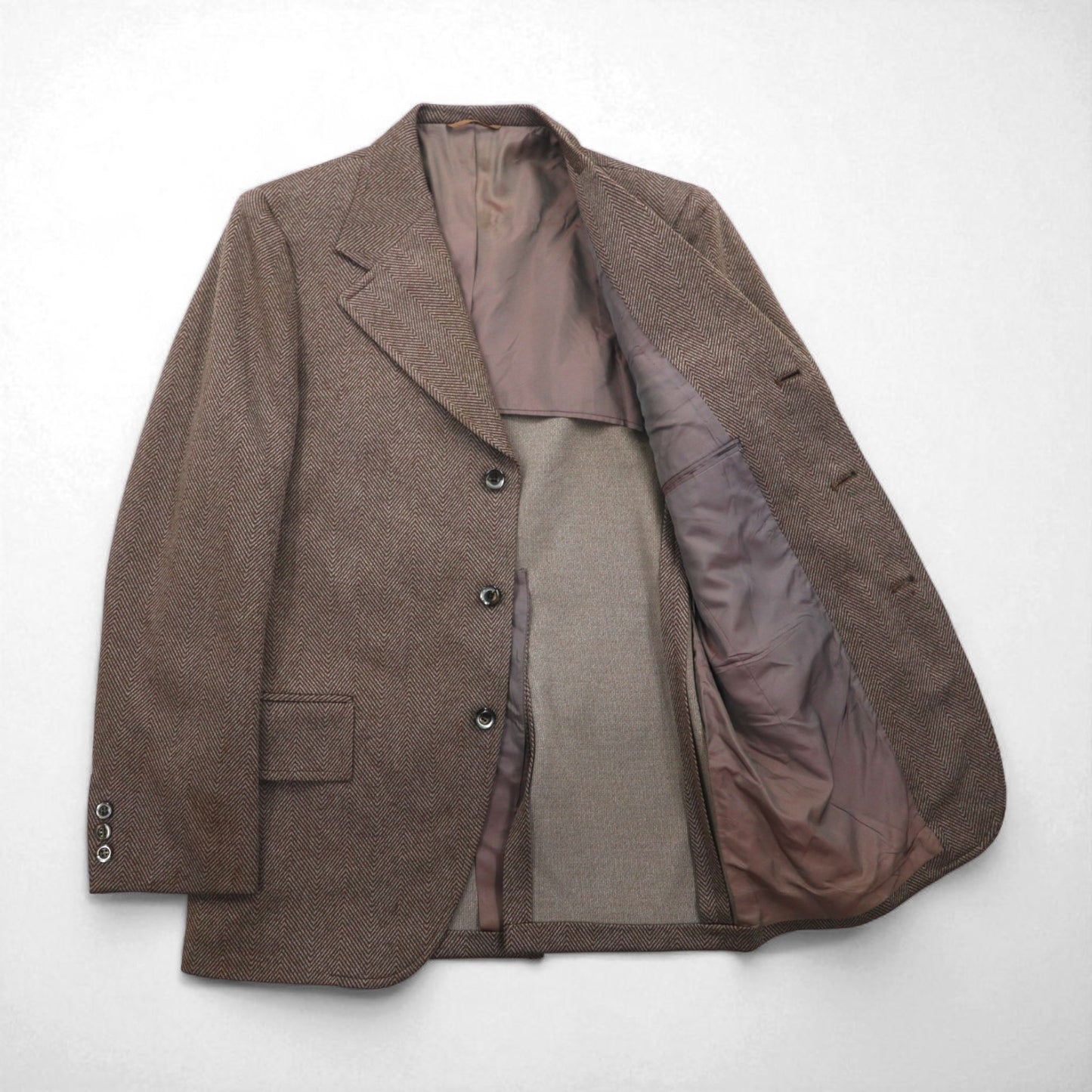 60s USA UNION MADE Vintage Blazer Anderson Little Co. 60年代 USA製 3B テーラードジャケット ブレザー L ヘリンボーン