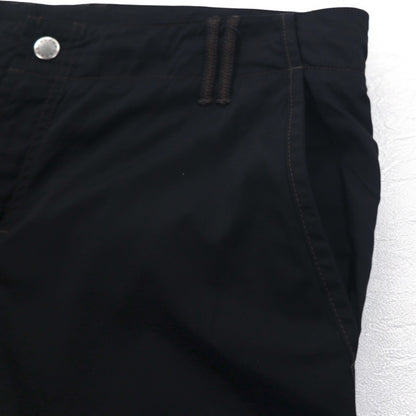 HUGO BOSS ルーマニア製 ワイド イージーパンツ 2XL ブラック ナイロン HORST