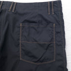 HUGO BOSS ルーマニア製 ワイド イージーパンツ 2XL ブラック ナイロン HORST