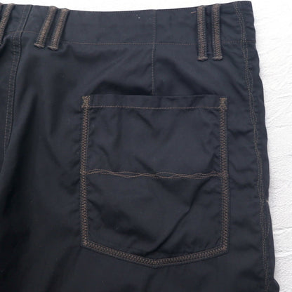 HUGO BOSS ルーマニア製 ワイド イージーパンツ 2XL ブラック ナイロン HORST