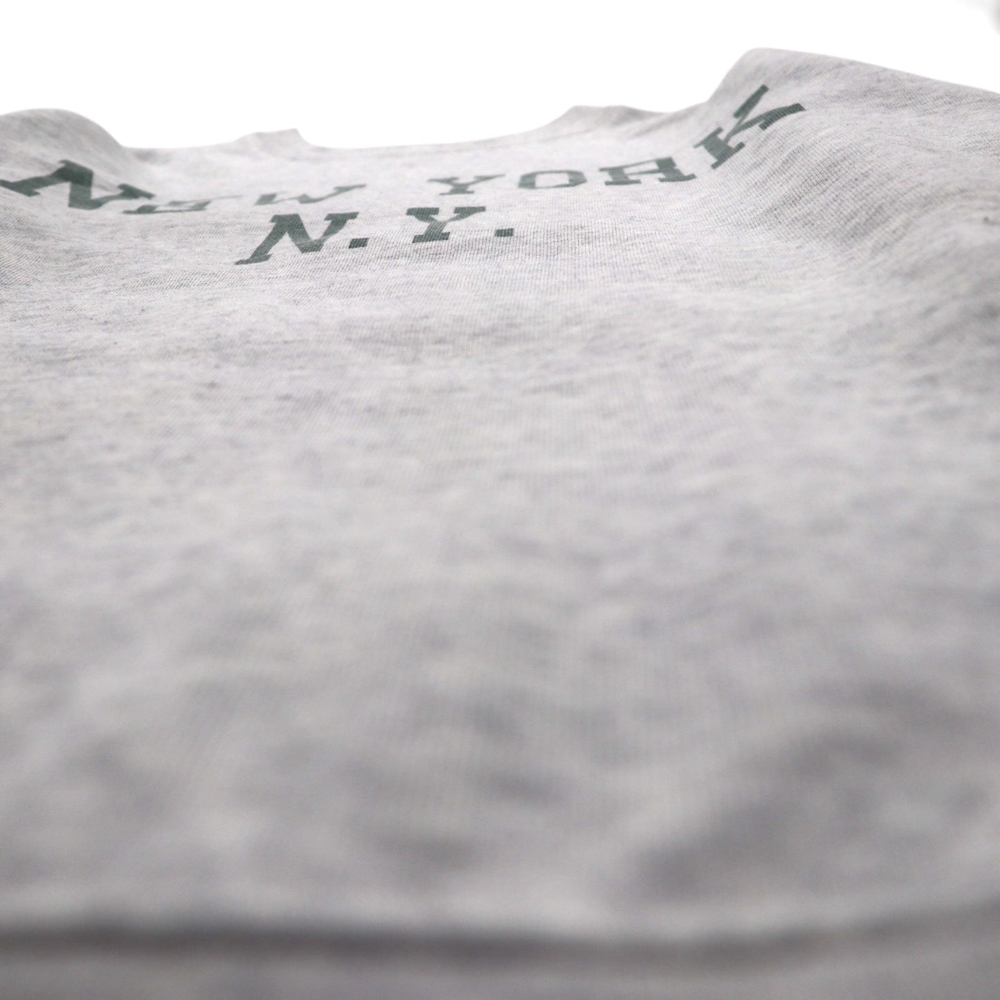 Vintage Sweatshirt NEW YORK 染み込み プリント スウェット トレーナー M グレー コットン