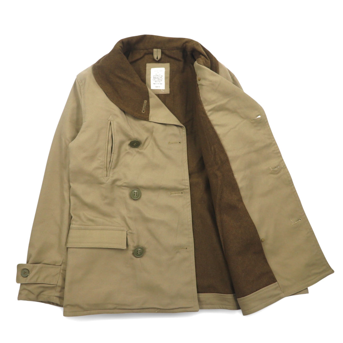 US ARMY 米軍 マッキーノコート ダブルブレスト ジープコート M ウールライニング 55-J-110 YMCL KY デッドストック 未使用品 1938年 レプリカ 復刻 ミリタリー