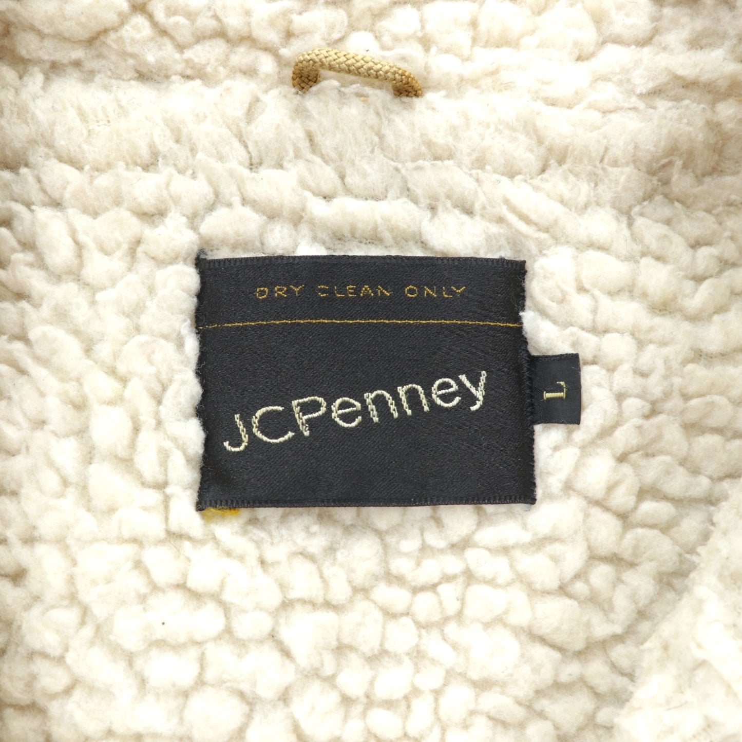 J.C.PENNEY 80年代 ヴィンテージ ランチコート コーデュロイ ジャケット L ベージュ 裏ボア シェルパ