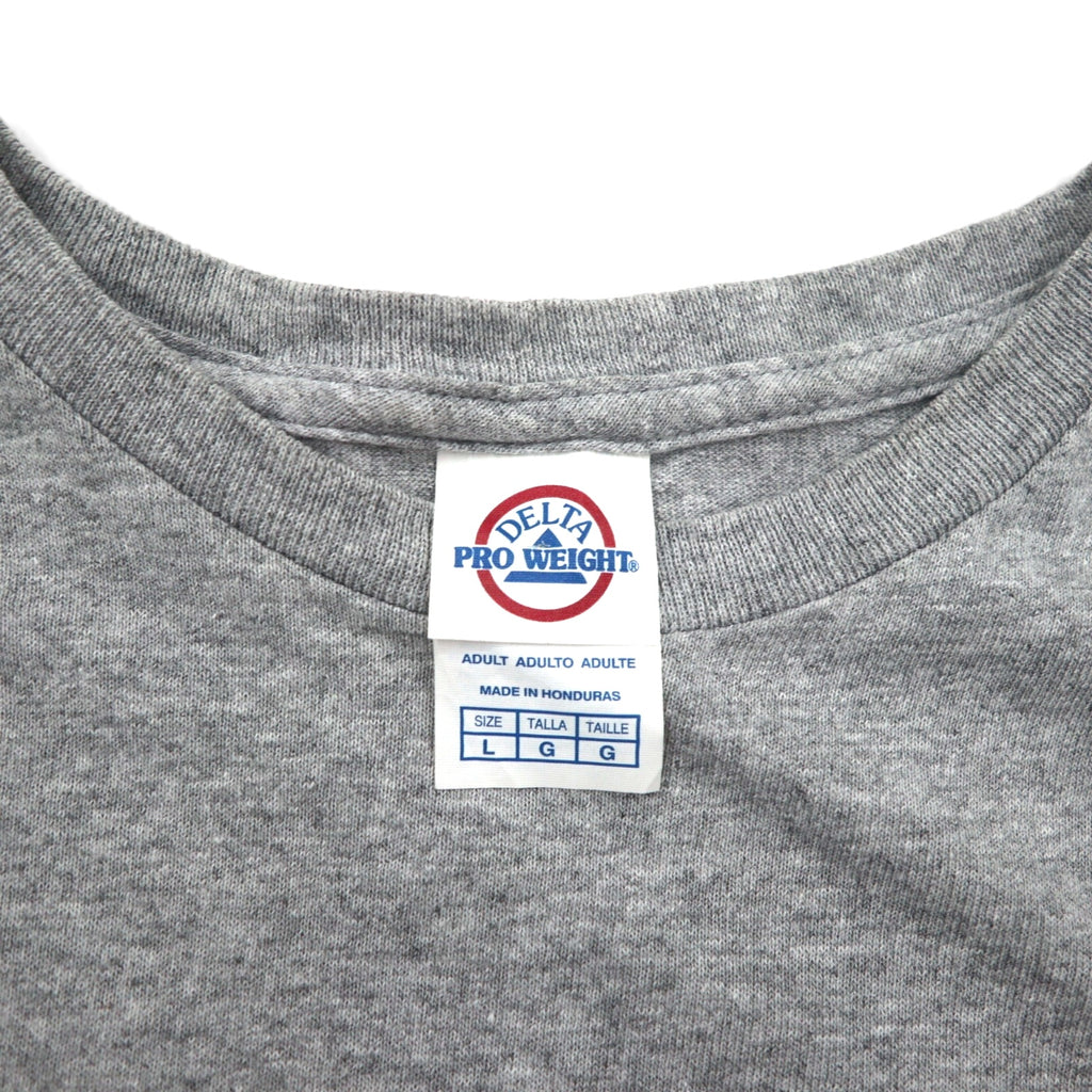 LOONEY TUNES ルーニーチューンズ Tシャツ L グレー  キャラクター プリント DELTA ボディ  PRO WEIGHT