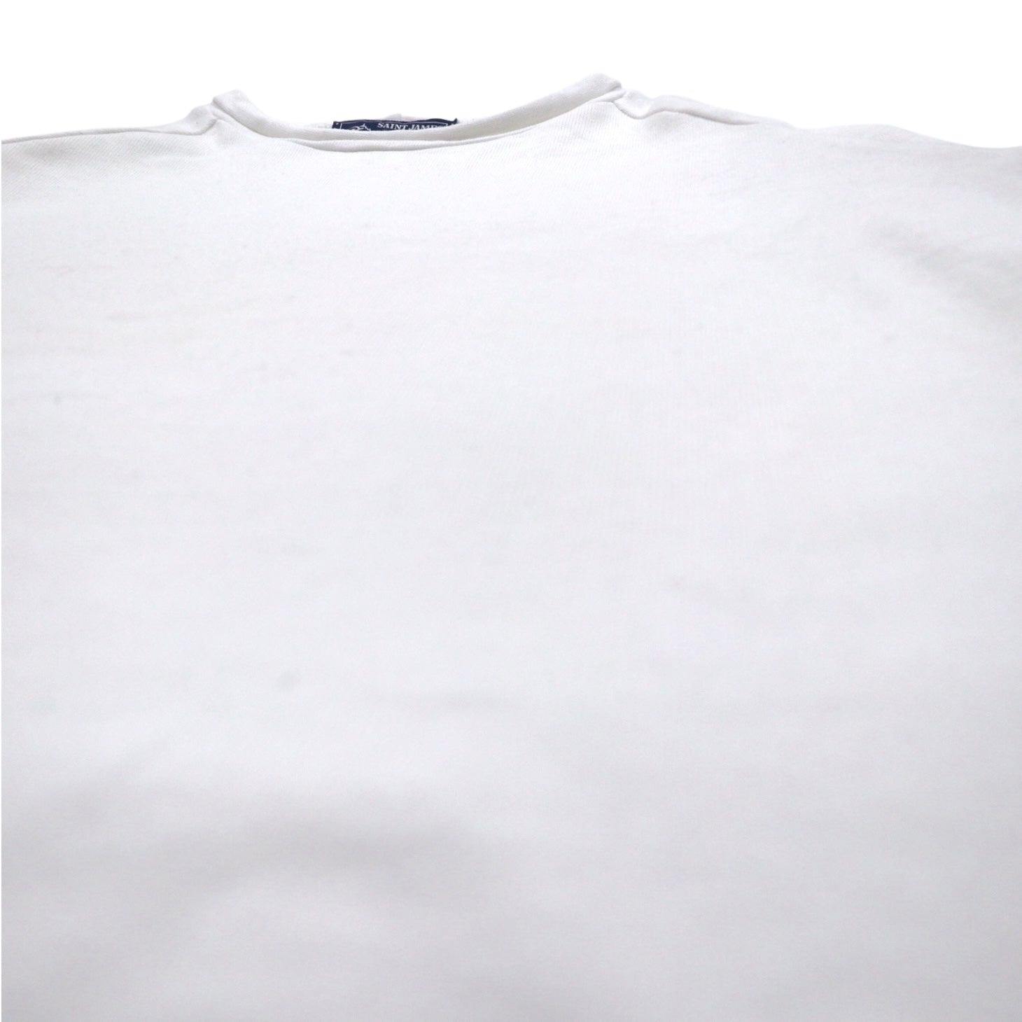 SAINT JAMES French Boat Neck Basque Shirt, Medium, White, Cotton