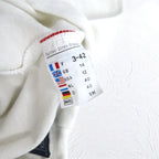 SAINT JAMES French Boat Neck Basque Shirt, Medium, White, Cotton