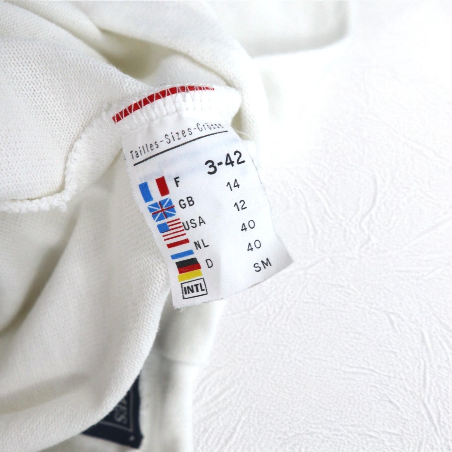 SAINT JAMES French Boat Neck Basque Shirt, Medium, White, Cotton