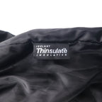 RETREAT Leather Car Coat Thinsulate INSULATION Padded Jacket L Black Leather Removable Liner