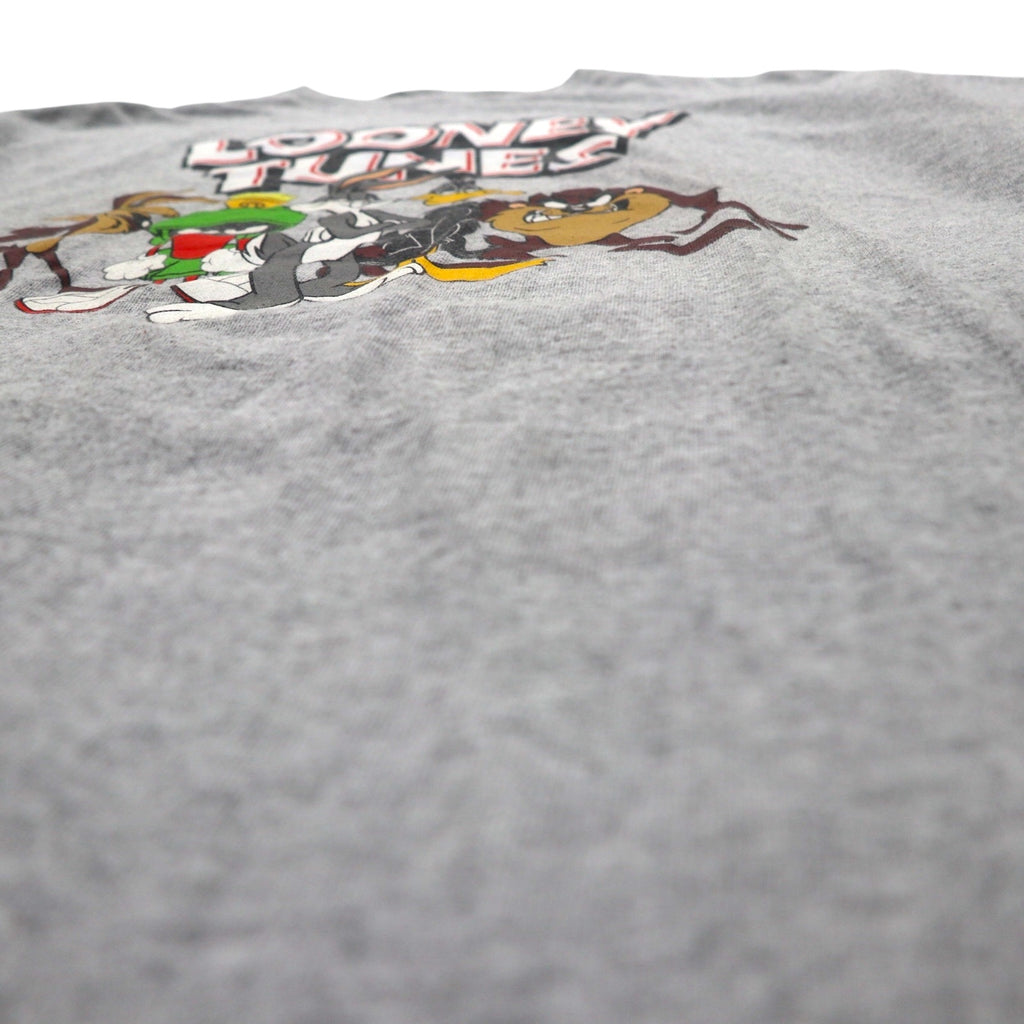 LOONEY TUNES ルーニーチューンズ Tシャツ L グレー  キャラクター プリント DELTA ボディ  PRO WEIGHT