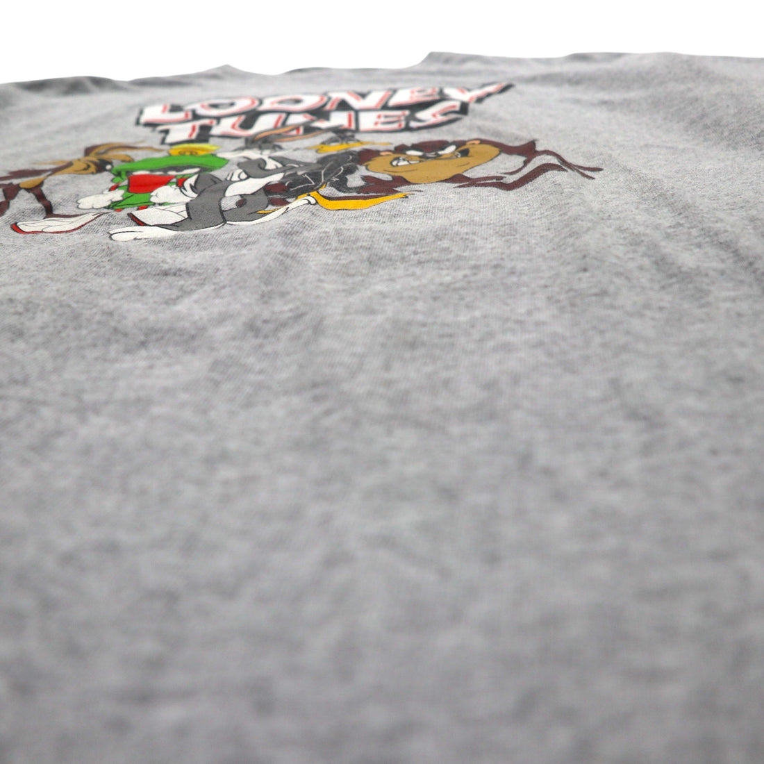 LOONEY TUNES ルーニーチューンズ Tシャツ L グレー  キャラクター プリント DELTA ボディ  PRO WEIGHT