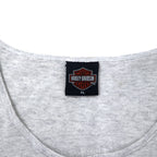 HARLEY DAVIDSON 00年代 ロゴプリント タンクトップ XL グレー コットン CALDWELL ID