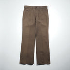 Levi's 80年代 USA製 スタプレ STA-PREST ブーツカット フレア スラックス パンツ L ブラウン 10517 9125 センタープレス 42TALON 黒タグ