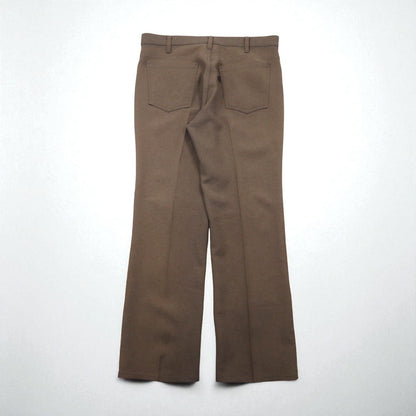 Levi's 80年代 USA製 スタプレ STA-PREST ブーツカット フレア スラックス パンツ L ブラウン 10517 9125 センタープレス 42TALON 黒タグ
