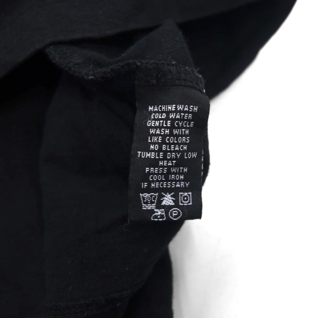 POLO JEANS CO. RALPH LAUREN 90s Line Design T-Shirt XL Black One Point Logo Made in Peru