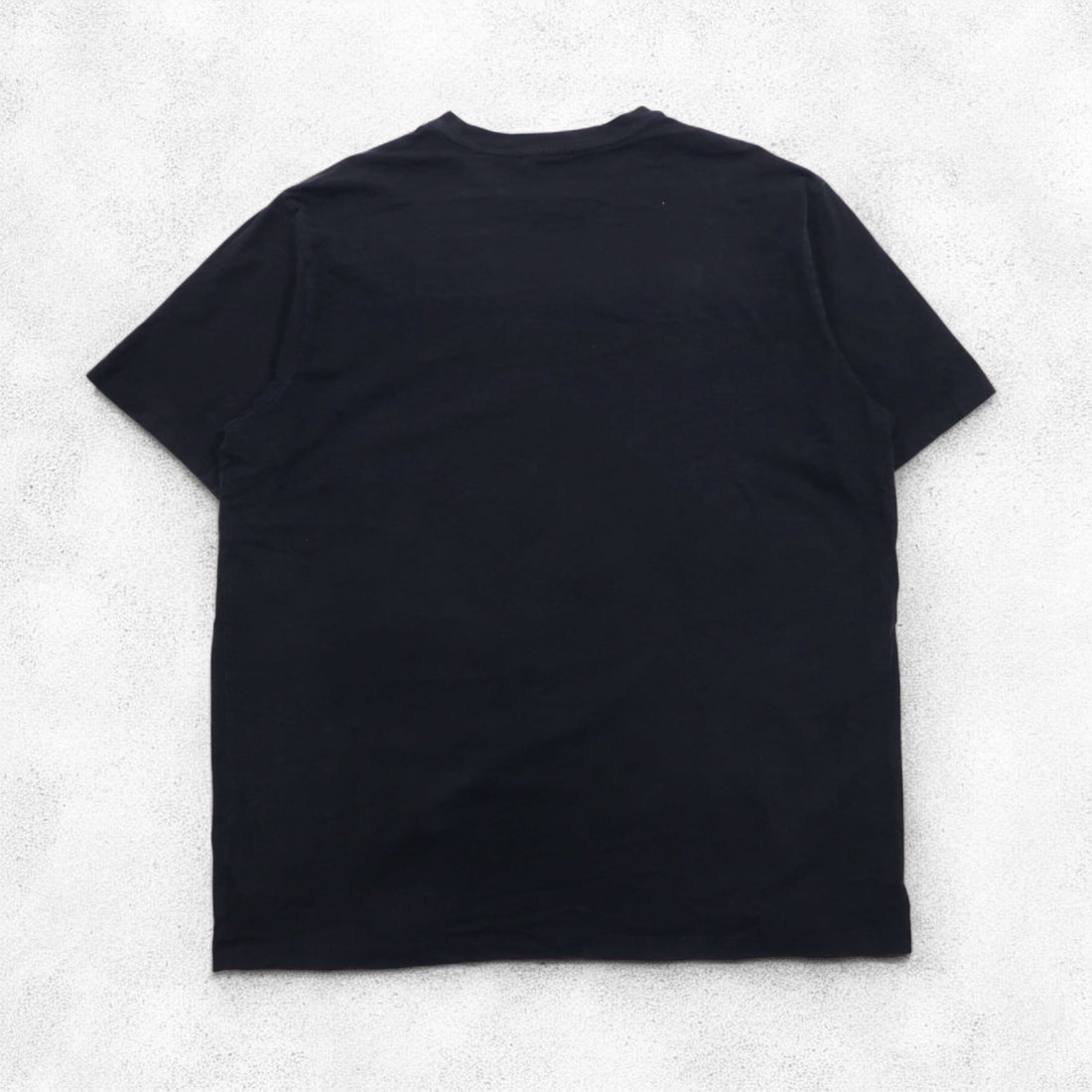 POLO JEANS CO. RALPH LAUREN 90s Line Design T-Shirt XL Black One Point Logo Made in Peru
