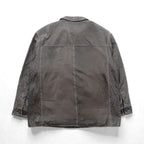 MARC NEW YORK レザー ステッチ カーコート カバーオール 2XL ブラウン