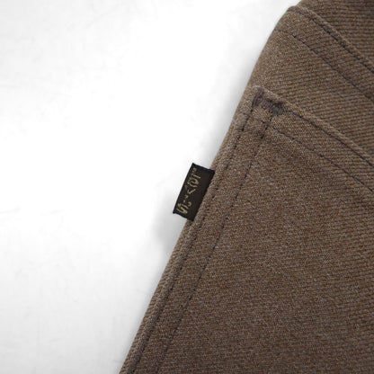Levi's 80年代 USA製 スタプレ STA-PREST ブーツカット フレア スラックス パンツ L ブラウン 10517 9125 センタープレス 42TALON 黒タグ