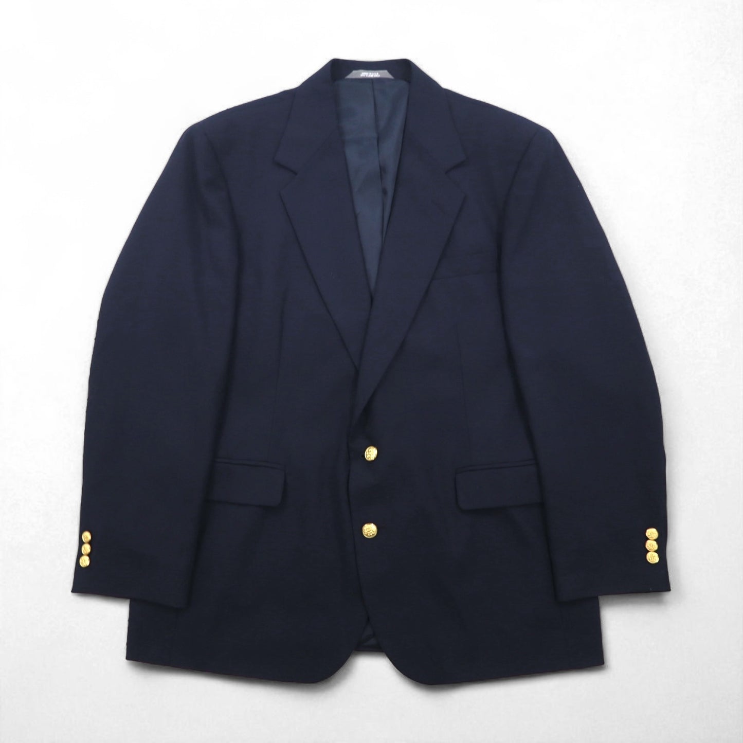 80s USA Vintage Ivy Blazer, HAGGER 2B, Tailored Jacket, Size XL, Gold Buttons, Navy Blue, Made in the USA