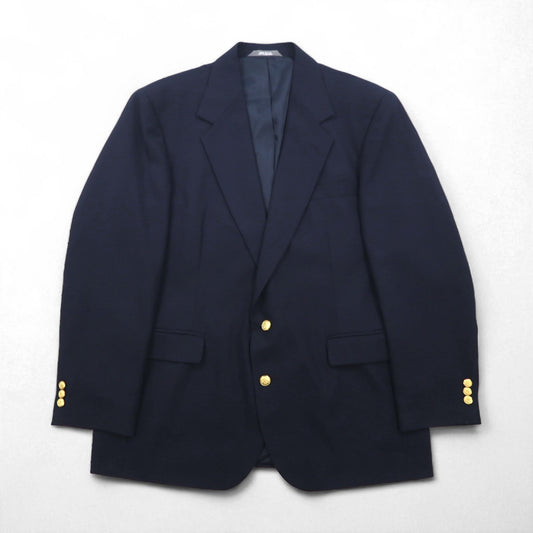 80s USA Vintage Ivy Blazer HAGGER 2B ブレザー テーラードジャケット XL 金ボタン 紺ブレ 80年代 USA製