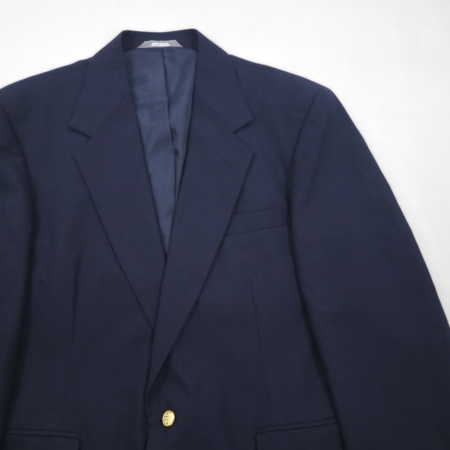 80s USA Vintage Ivy Blazer, HAGGER 2B, Tailored Jacket, Size XL, Gold Buttons, Navy Blue, Made in the USA