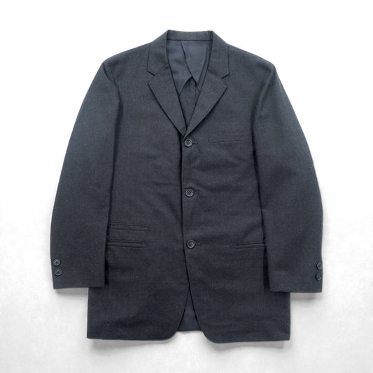 VAN -JAC- 3B テーラードジャケット ブレザー S グレー ウール