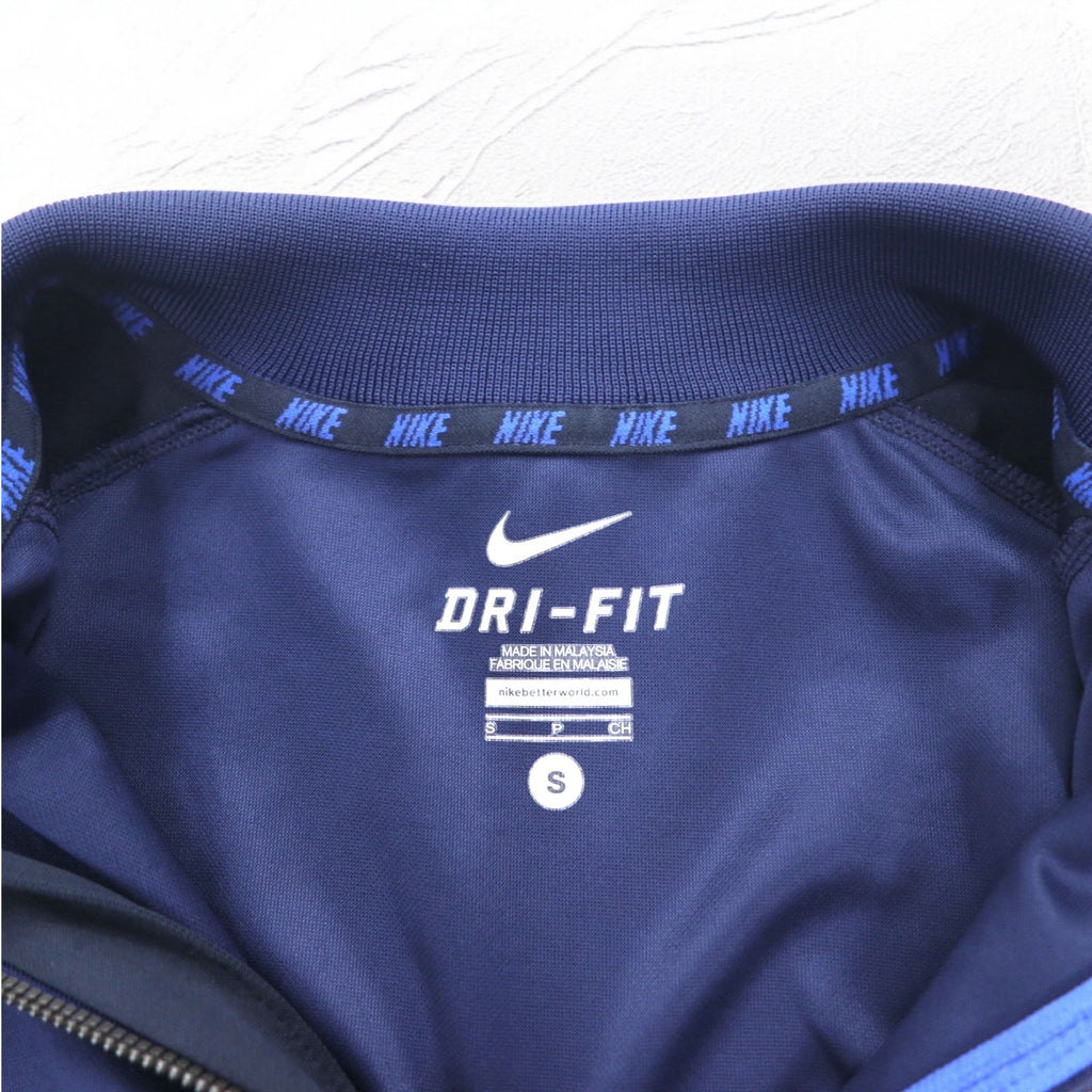 NIKE Track Jacket Jersey S Navy Swoosh DRI-FIT 638985-410