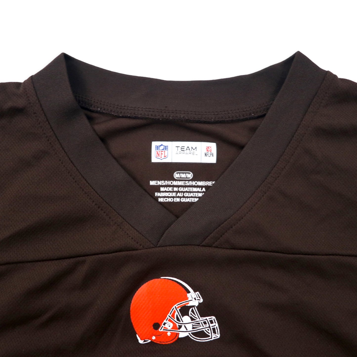 NFL TEAM APPAREL ゲームシャツ M ブラウン ポリエステル サイド メッシュ Cleveland Browns ナンバリング MAYFIELD