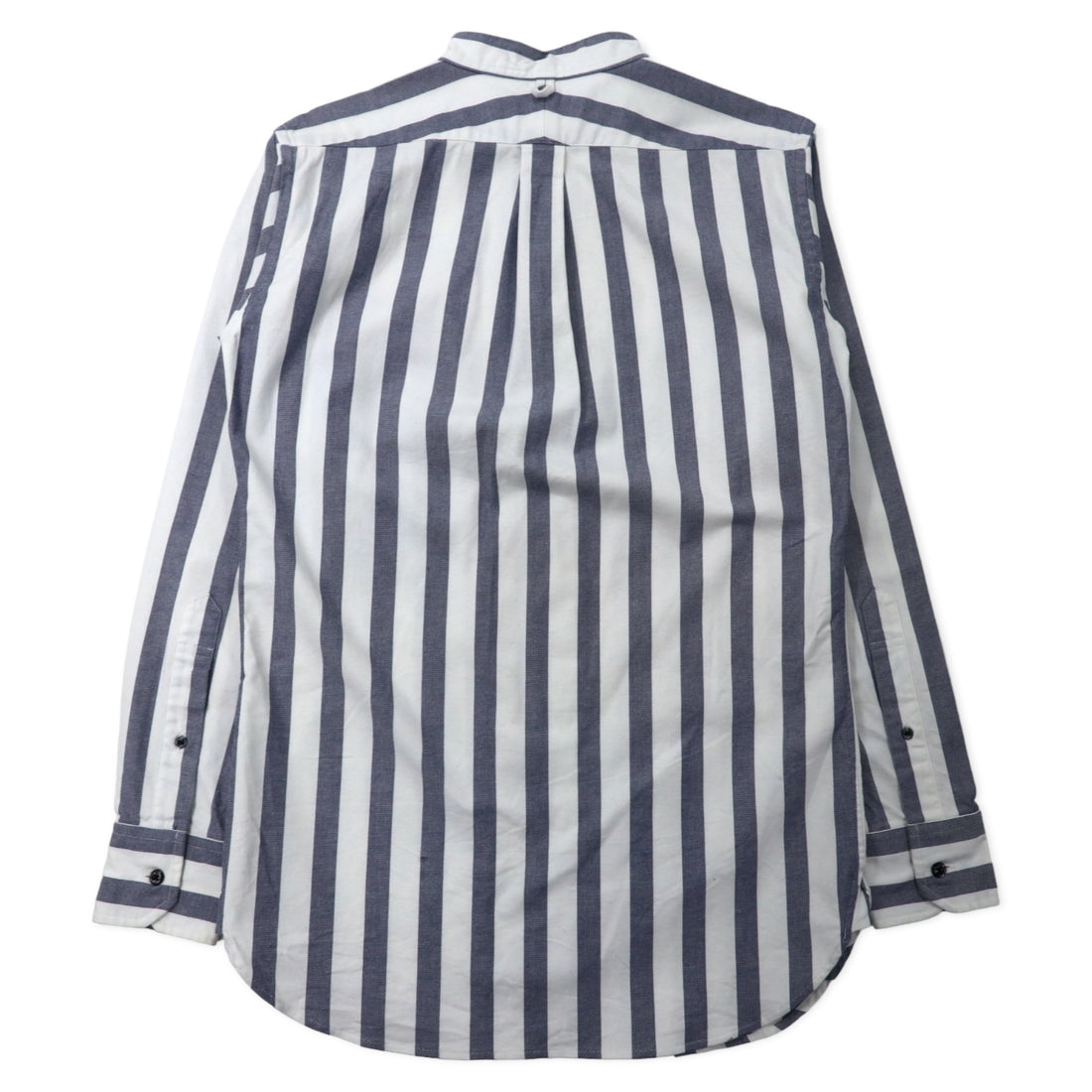 68 & BROTHERS バンドカラーシャツ M ホワイト ストライプ コットン 日本製