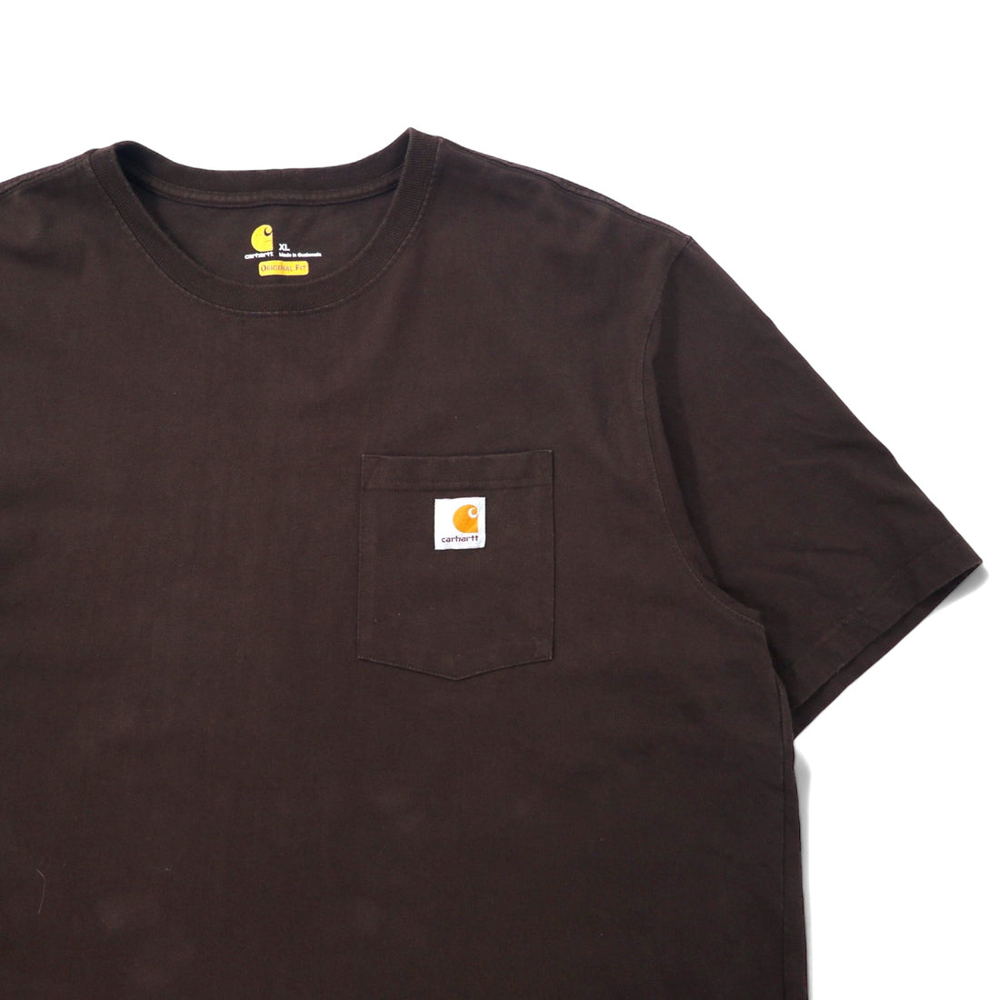 carhartt ポケット Tシャツ ポケT XL ブラウン コットン ORIGINAL FIT