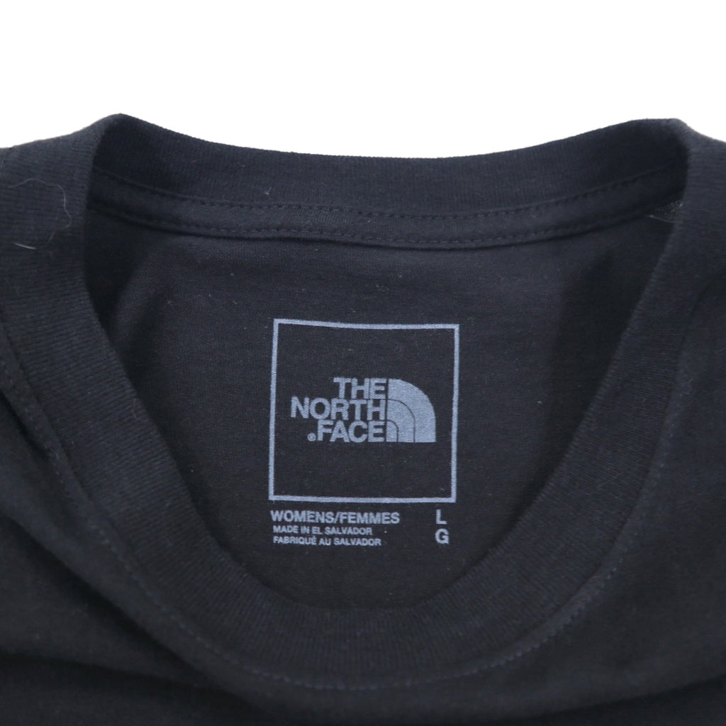 THE NORTH FACE バックロゴプリント Tシャツ L ブラック コットン US規格