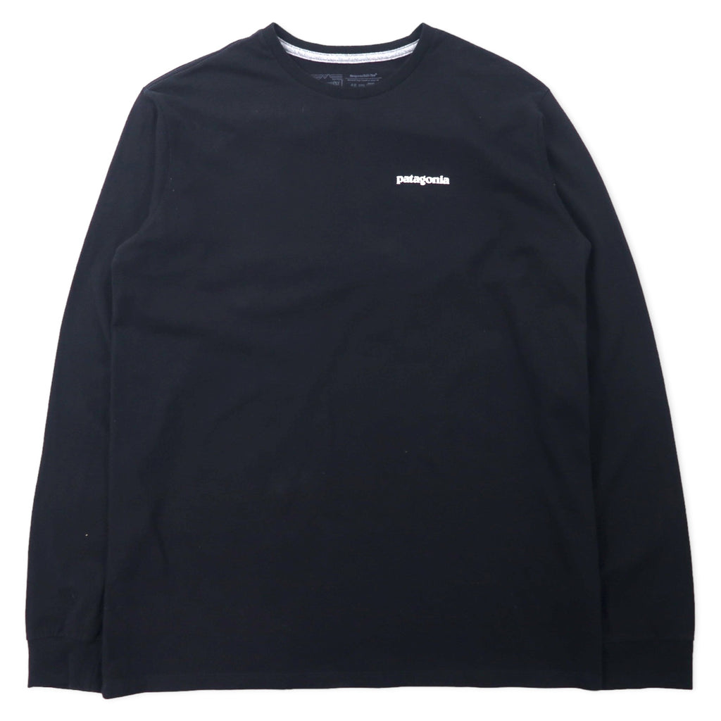 日本然リトテ-古着オンライン-patagonia ロングスリーブ Tシャツ ロンT M ブラック コットン REGULAR FIT バックロゴプリント Responsibili Tee 38518FA22-Patagonia Long Sleeve T-SHIRT Ron T M Black Cotton REGULAR FIT back logo print RESPONSIBILI TEE 38518FA22
