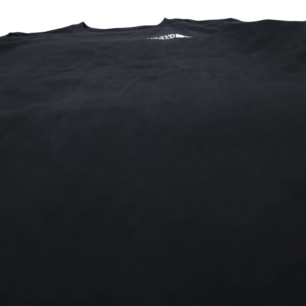 THE NORTH FACE バックロゴプリント Tシャツ L ブラック コットン US規格