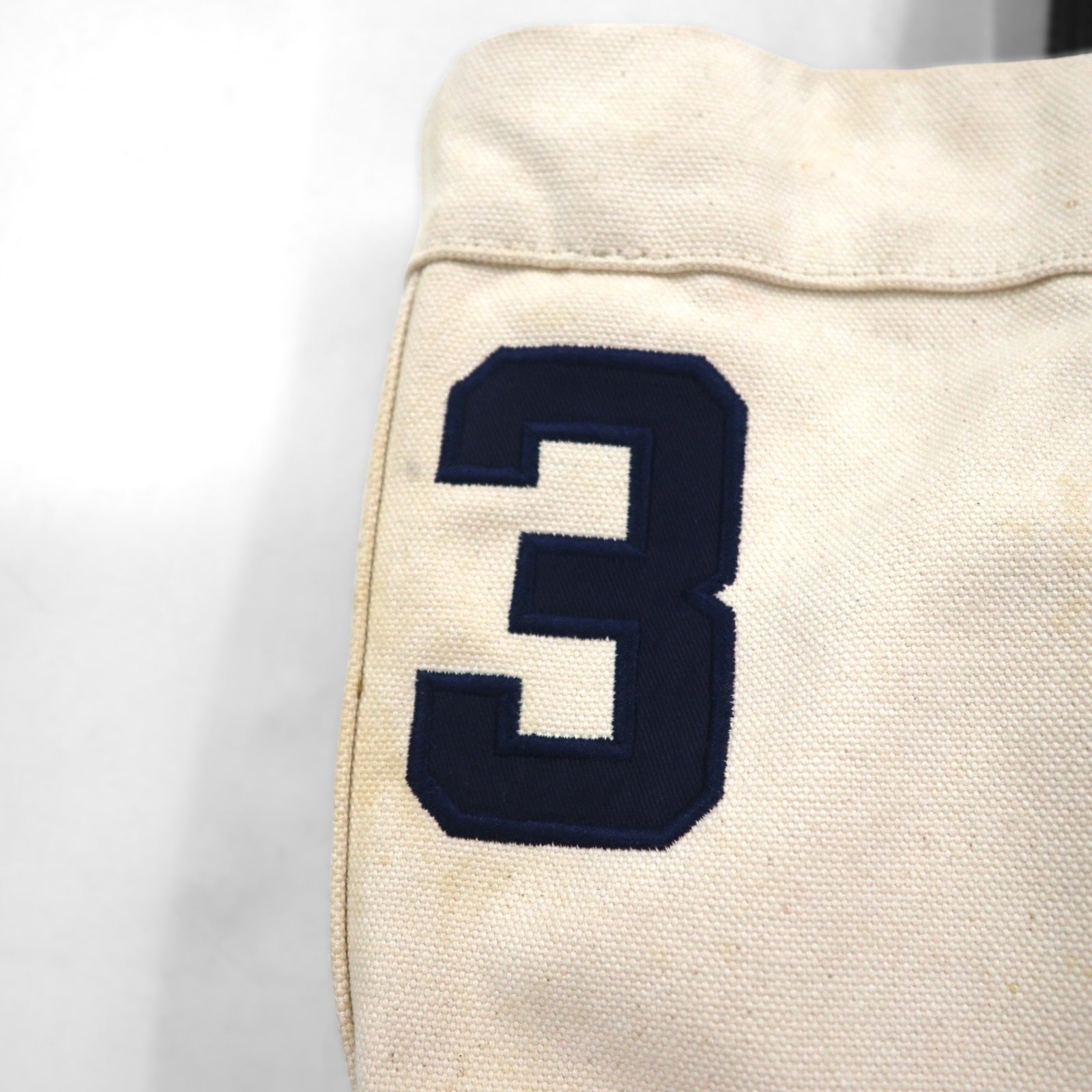 Polo Ralph Lauren Big Pony Canvas Tote Bag with Embroidered, Vintage Finish and Numbering