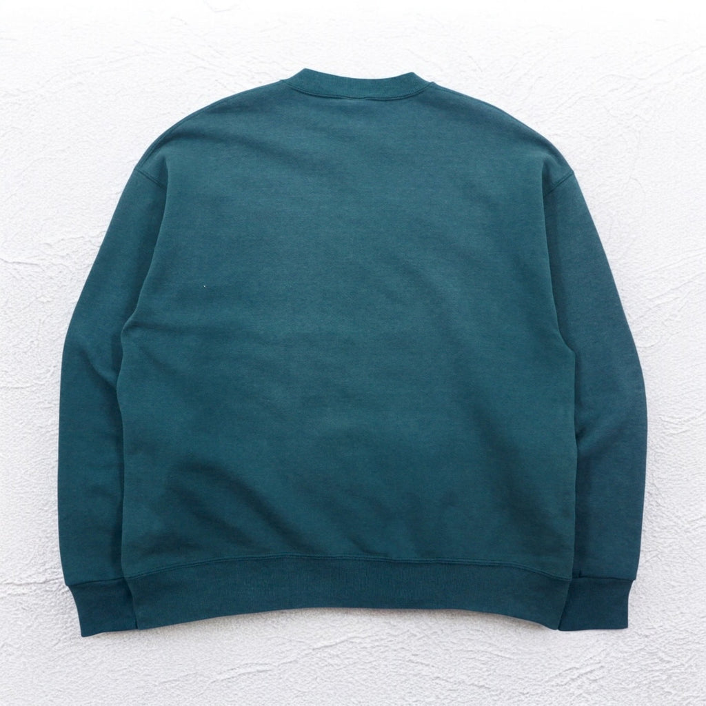 JERZEES 90s USA made sweatshirt L green cotton fleece lining Nabisco US company one point